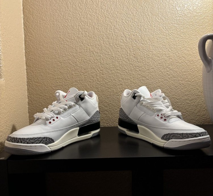Worn Once Jordan 3 White Cement