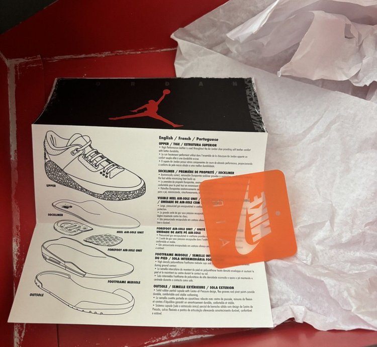 Worn Once Jordan 3 White Cement