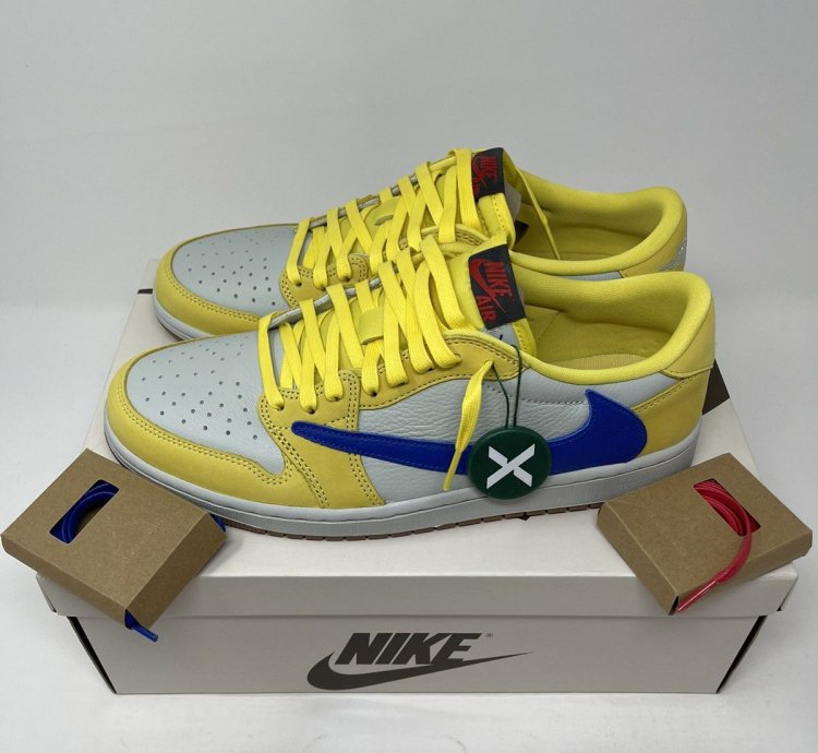 Jordan 1 Retro Low Og Sp Travis Scott Canary Men Size 10 5