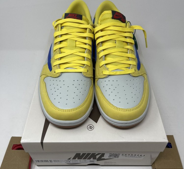 Jordan 1 Retro Low Og Sp Travis Scott Canary Men Size 10 5