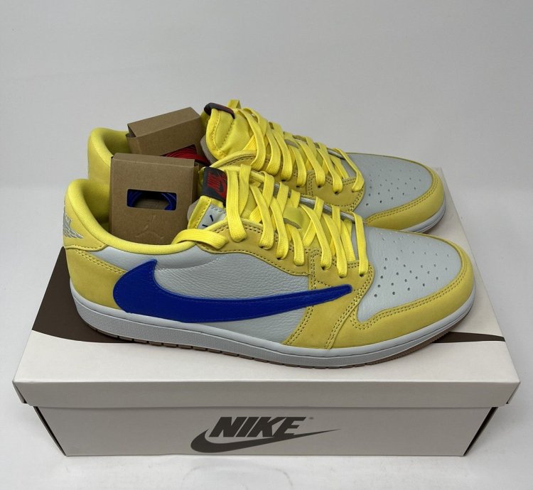Jordan 1 Retro Low Og Sp Travis Scott Canary Men Size 10 5