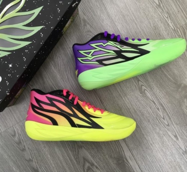 Pum A Melo 0 2 Multi Color Rick Morty Basketball Sneakers