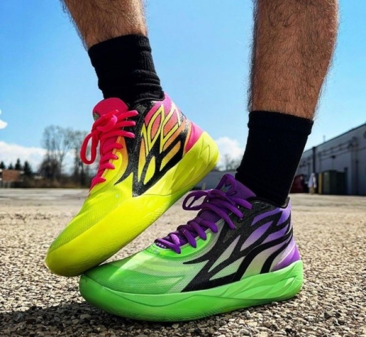 Pum A Melo 0 2 Multi Color Rick Morty Basketball Sneakers