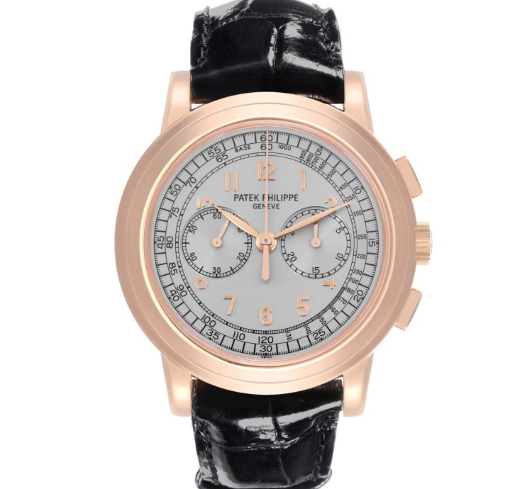 Patek Philippe Chronograph Complications Chronograph Rose Gold Mens Watch 5070r Box Papers