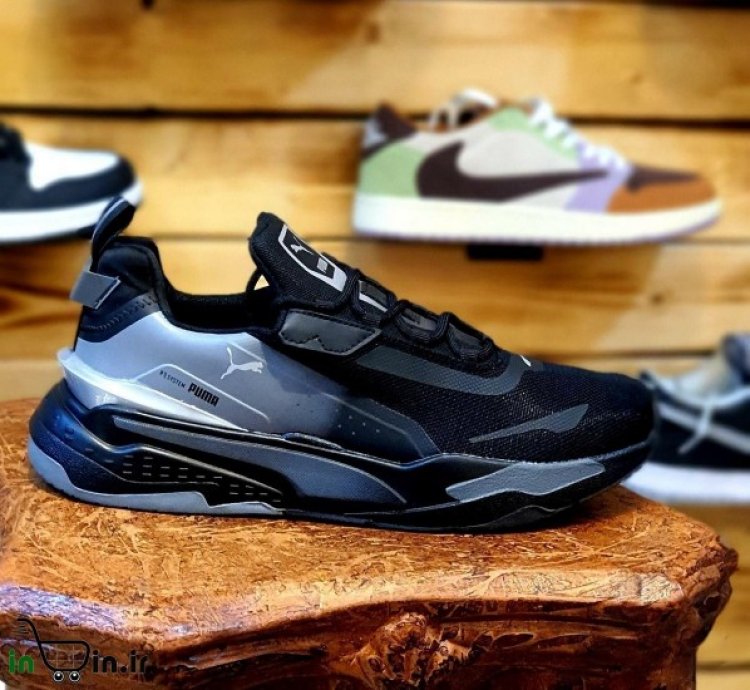 Pum A Rs Fast Unmarked Black Grey Sneakers
