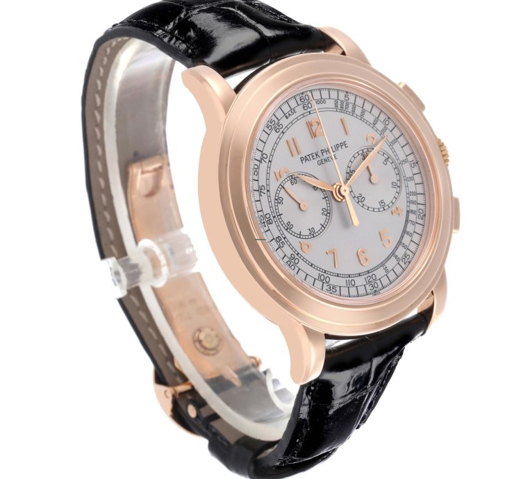 Patek Philippe Chronograph Complications Chronograph Rose Gold Mens Watch 5070r Box Papers