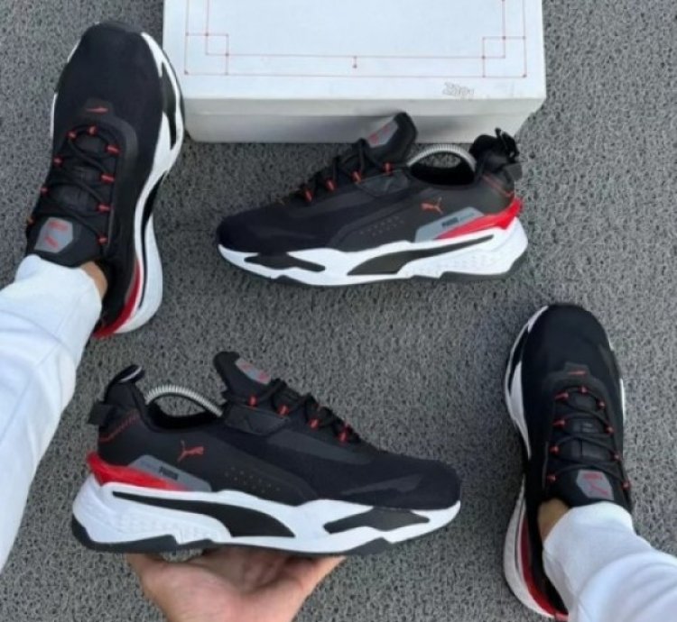 Pum A Rs Fast Unmarked Black White Sneakers