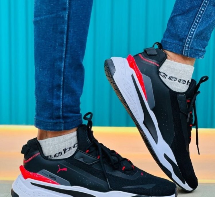 Pum A Rs Fast Unmarked Black White Sneakers