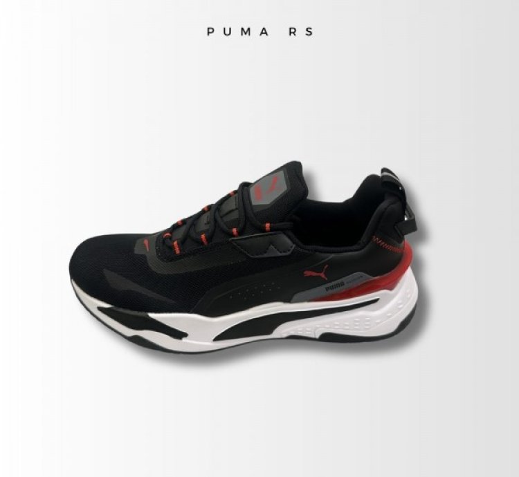 Pum A Rs Fast Unmarked Black White Sneakers