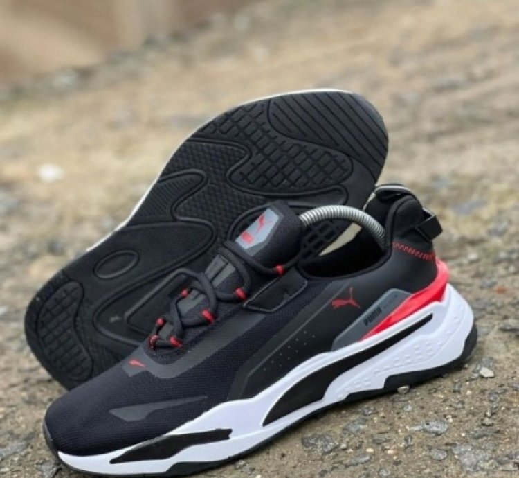 Pum A Rs Fast Unmarked Black White Sneakers