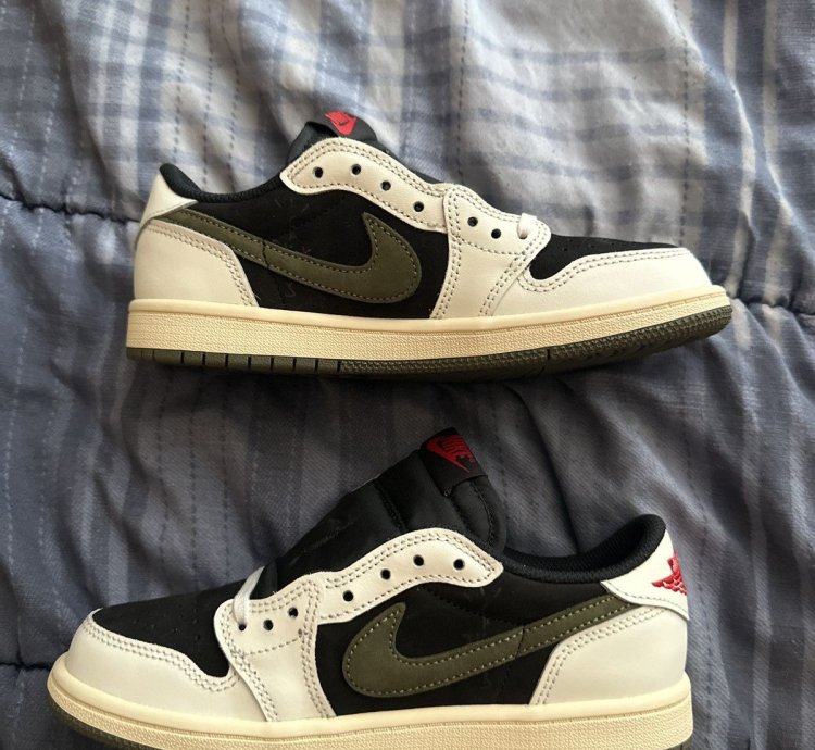 Jordan 1 Retro Low Og Sp Travis Scott Olive ps 3y