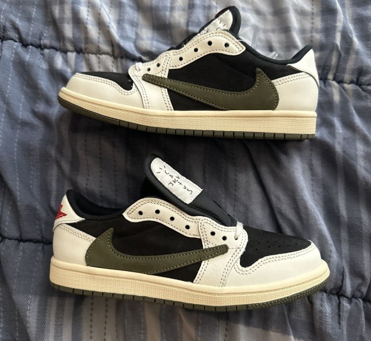 Jordan 1 Retro Low Og Sp Travis Scott Olive ps 3y