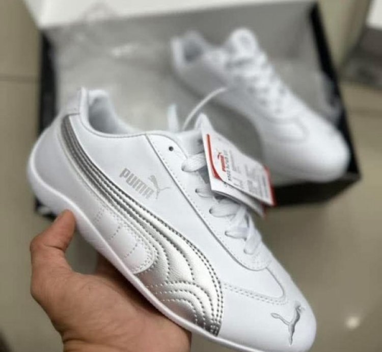 Pum A Speedcat Leather White Silver Sneakers
