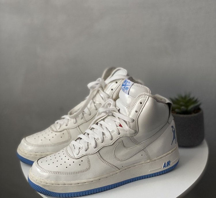 Vintage Nike Air Force 1 Sheed 2002 High Sneakers White
