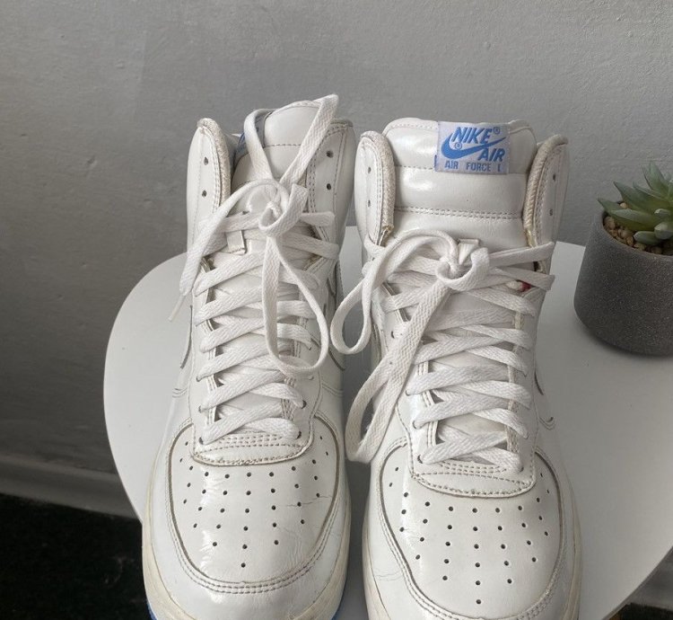 Vintage Nike Air Force 1 Sheed 2002 High Sneakers White