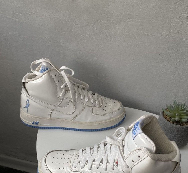 Vintage Nike Air Force 1 Sheed 2002 High Sneakers White