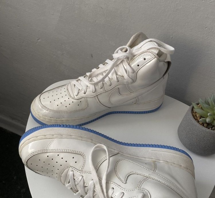 Vintage Nike Air Force 1 Sheed 2002 High Sneakers White