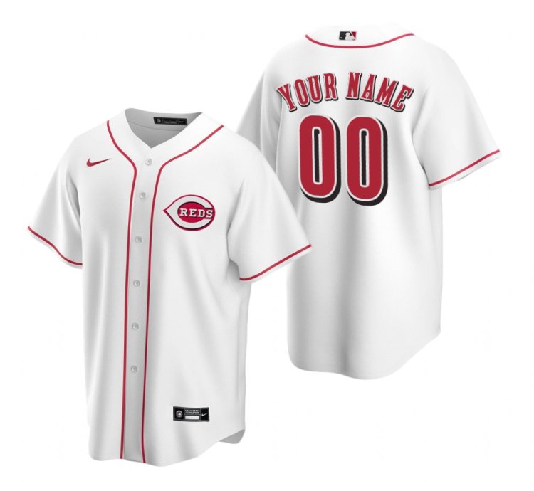 Cincinnati Reds Custom White Stitched Mlb Cool Base Home Jersey