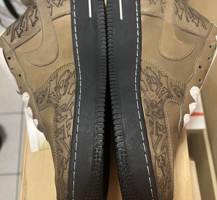 Vintage Nike Air Force 1 Stephan Maze George Laser 2012