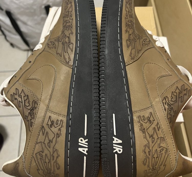Vintage Nike Air Force 1 Stephan Maze George Laser 2012