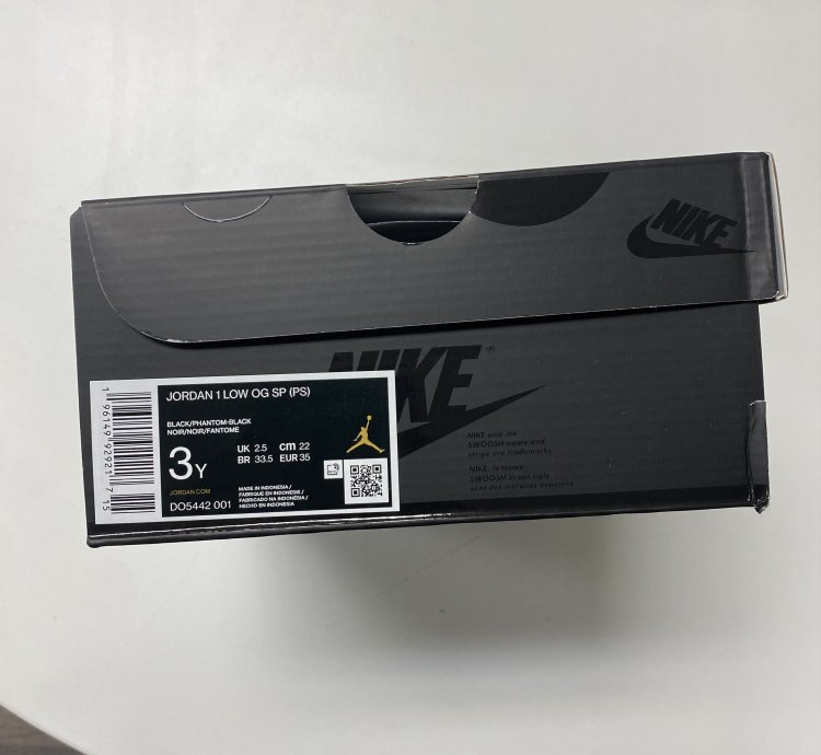 Jordan 1 Retro Low Og Sptravis Scott Black Phantom Ps