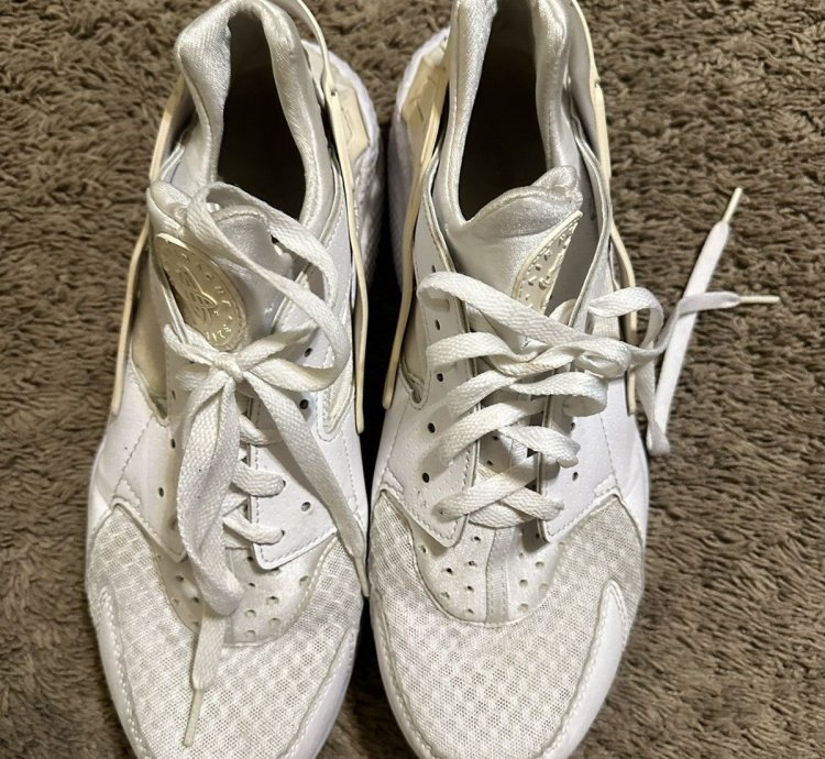 Vintage Nike Air Huarache Triple White 2016 Size 13