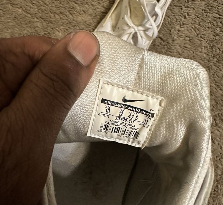 Vintage Nike Air Huarache Triple White 2016 Size 13
