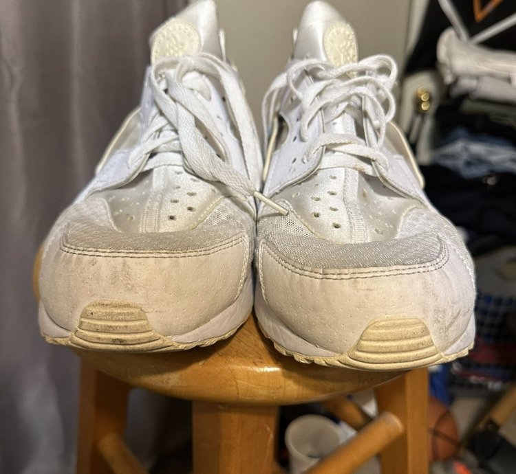 Vintage Nike Air Huarache Triple White 2016 Size 13