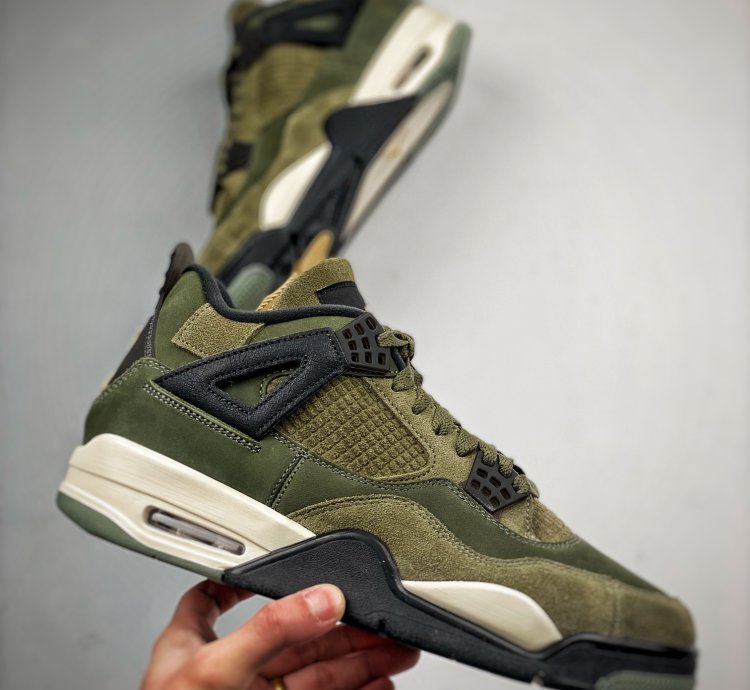 Nike Air Jordan 4 Olive Canvas Fb9927-200