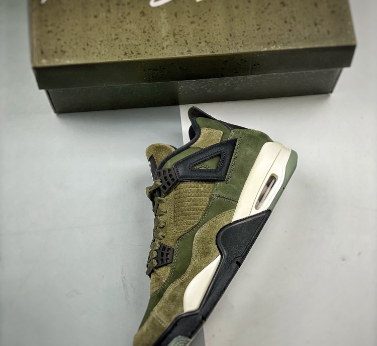 Nike Air Jordan 4 Olive Canvas Fb9927-200