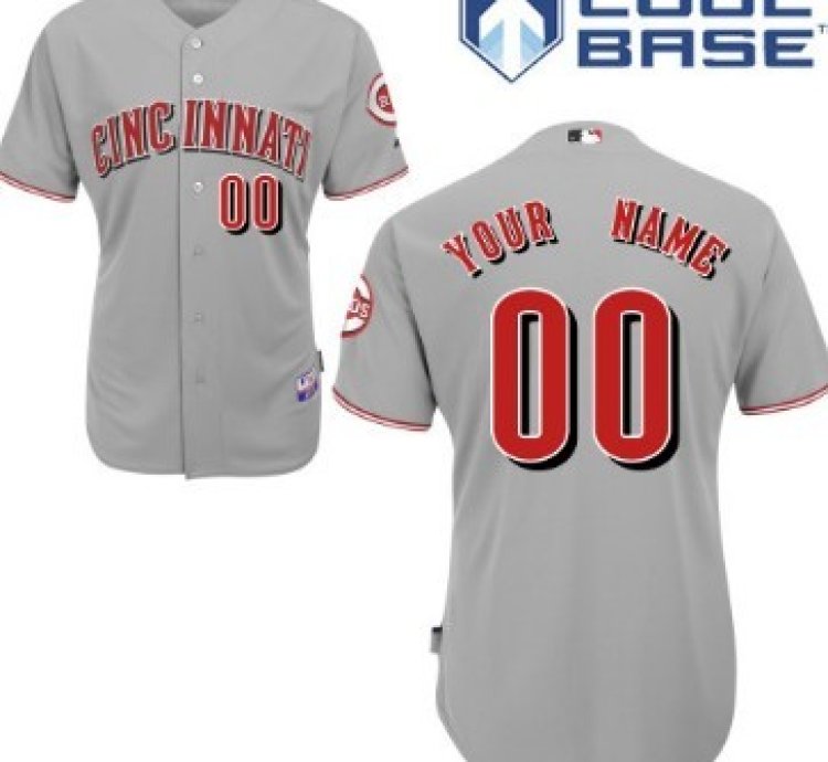 Cincinnati Reds Customized Gray Jersey