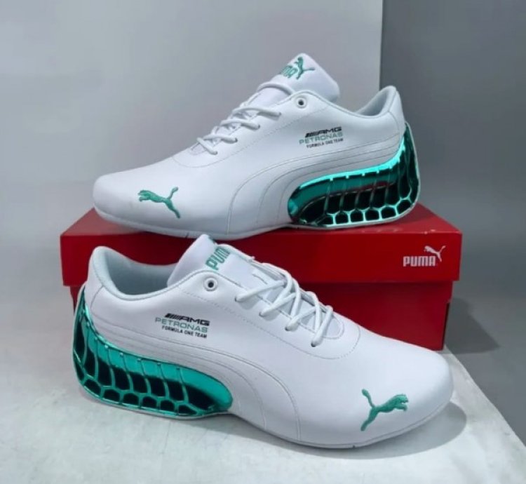 Puma Amg Petronas Formula One White Green Sneakers