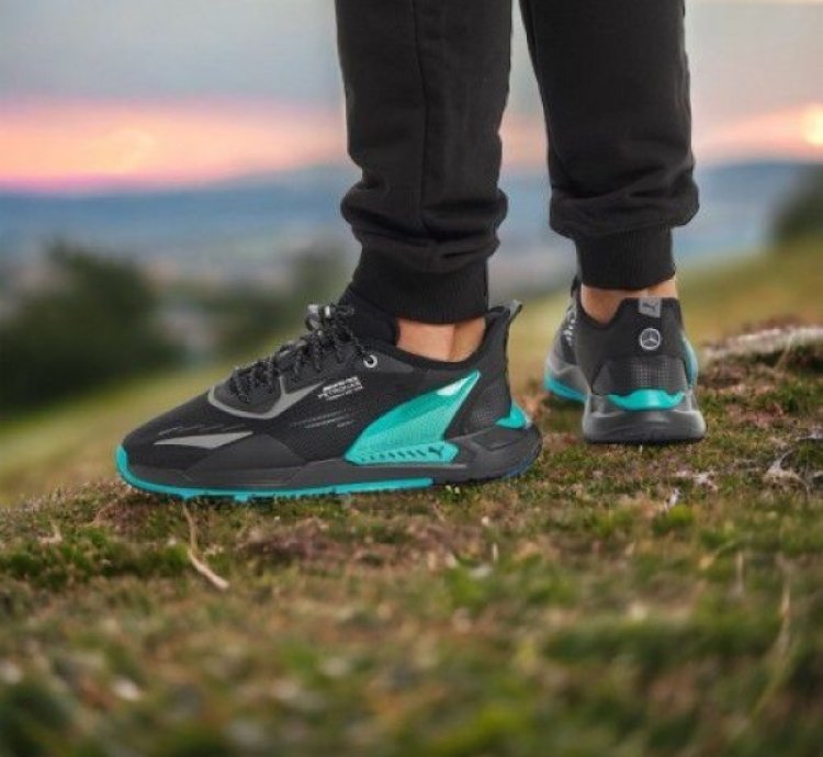Puma Amg Petronas Zenon Speed Motor Sports Black Reflective Running Shoes