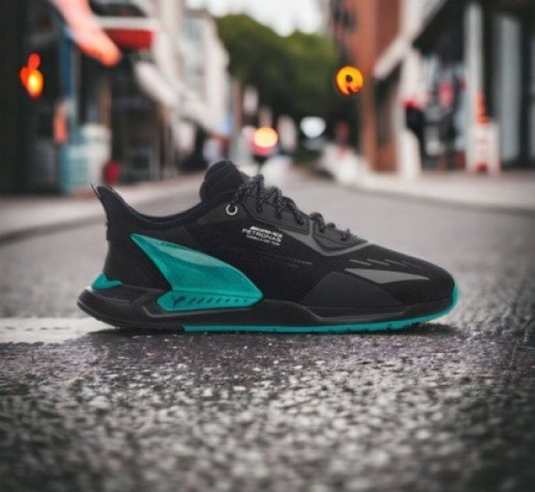 Puma Amg Petronas Zenon Speed Motor Sports Black Reflective Running Shoes