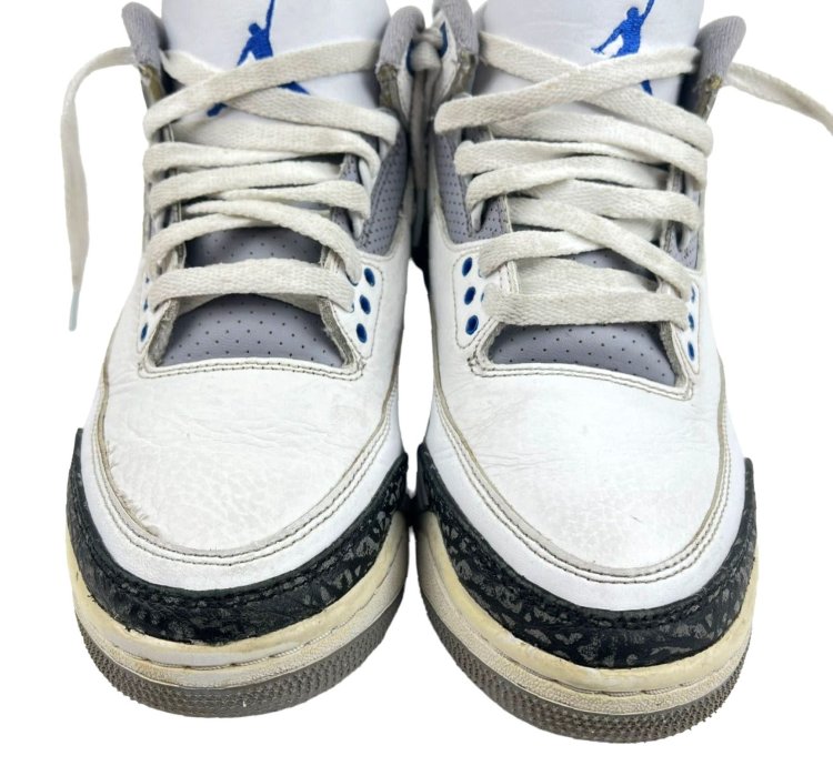Vintage Nike Air Jordan 3 Retro Mid Racer Blue Elephant Skin Ct8532-145 Mens Us Size 8 Athletic Sneaker 2021