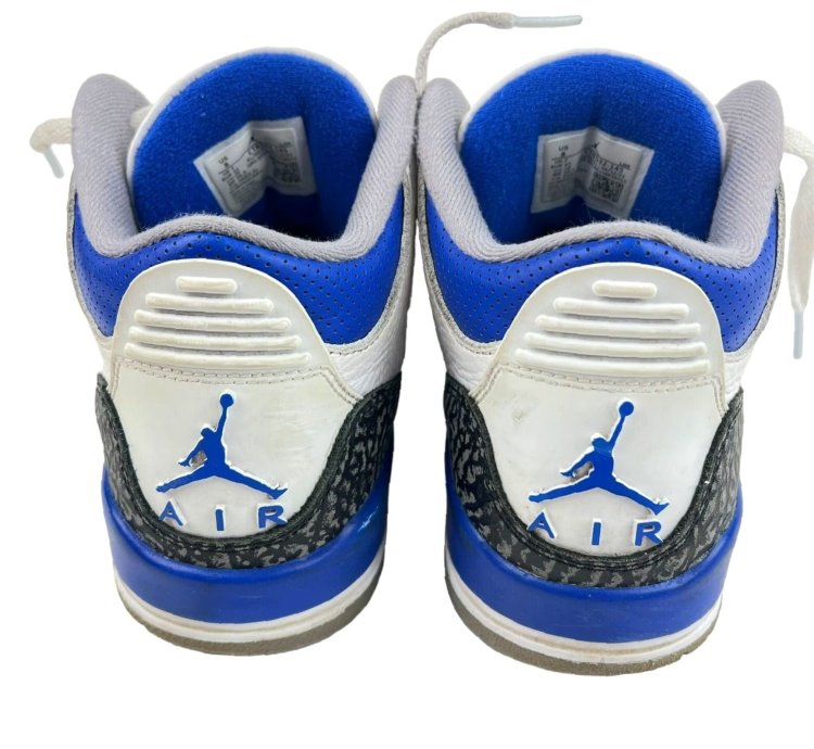 Vintage Nike Air Jordan 3 Retro Mid Racer Blue Elephant Skin Ct8532-145 Mens Us Size 8 Athletic Sneaker 2021