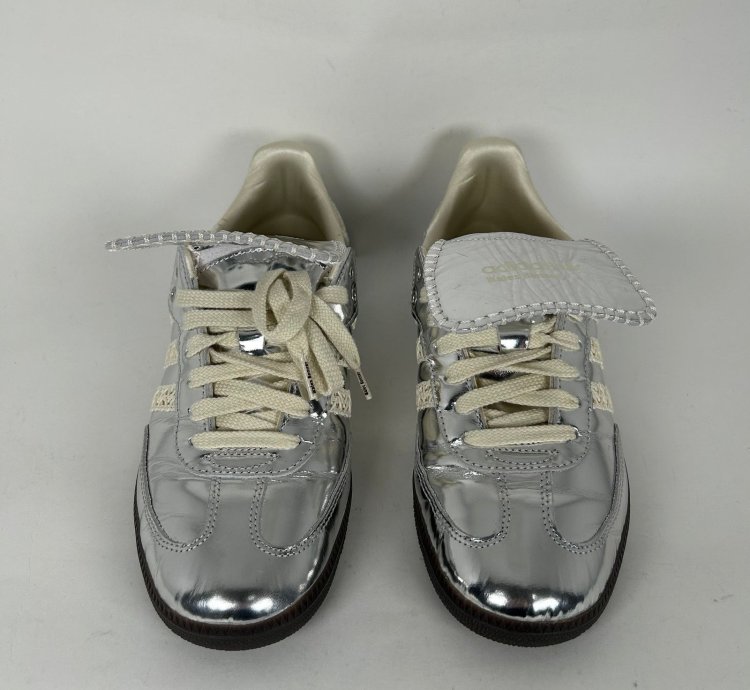 Adidas Wales Bonner Metallic Silver Samba Sneaker Size 10