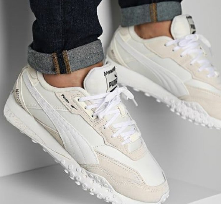 Puma Blacktop Rider Warm White Sneaker