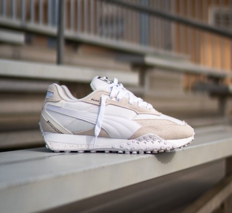 Puma Blacktop Rider Warm White Sneaker