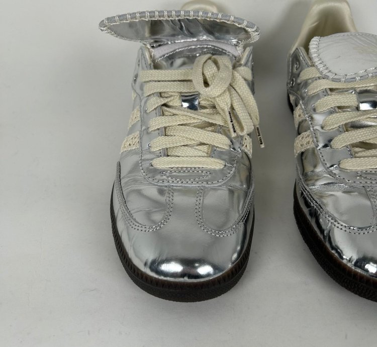 Adidas Wales Bonner Metallic Silver Samba Sneaker Size 10