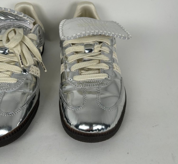Adidas Wales Bonner Metallic Silver Samba Sneaker Size 10