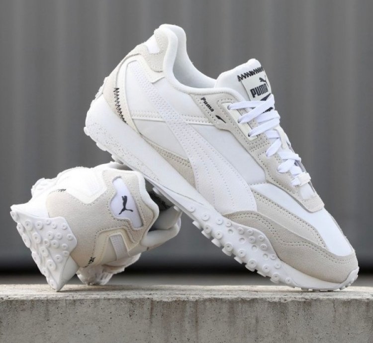Puma Blacktop Rider Warm White Sneaker
