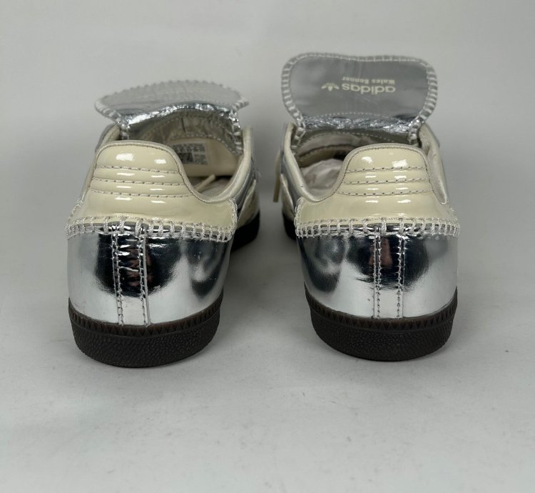 Adidas Wales Bonner Metallic Silver Samba Sneaker Size 10