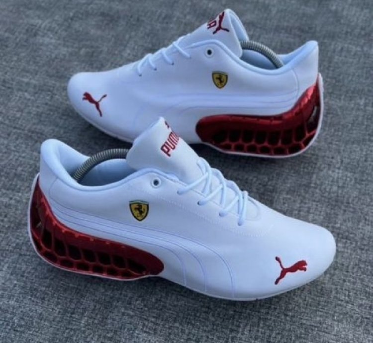 Puma Ferrari Petronas White Red Sneakers