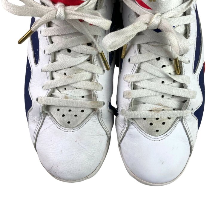 Vintage Nike Air Jordan 7 Retro Olympic Basketball Sneakers Size 10 5 Us Red White Blue Mens