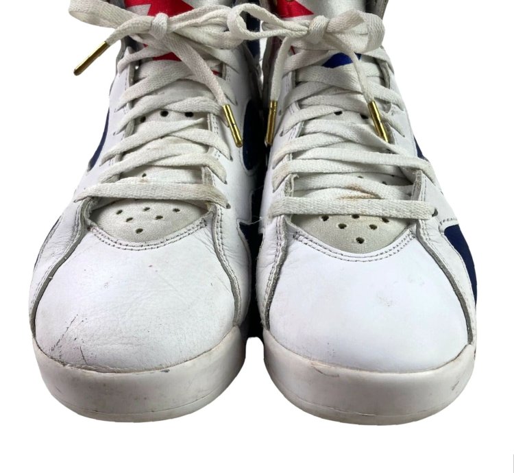 Vintage Nike Air Jordan 7 Retro Olympic Basketball Sneakers Size 10 5 Us Red White Blue Mens