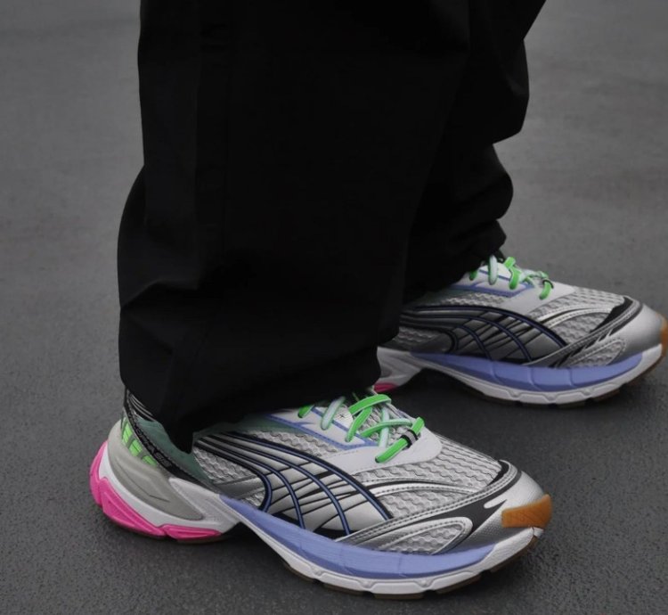 Puma Velophasis Multi Purple Pink Sneakers