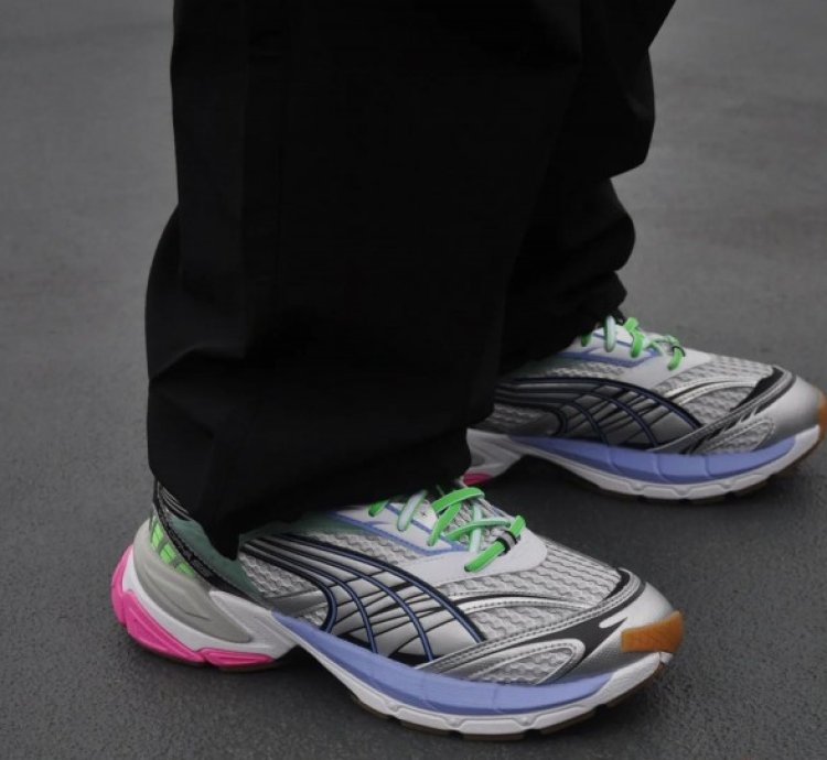 Puma Velophasis Multi Purple Pink Sneakers