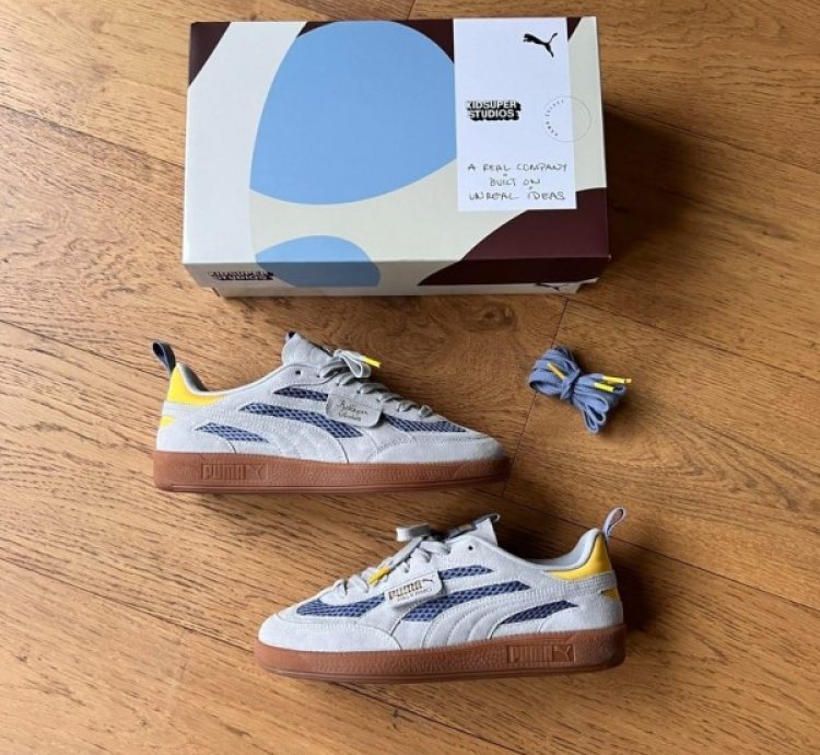 Puma X Kidsuper Palermo Ash Grey Sneakers