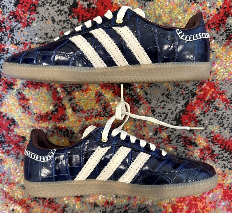 Adidas Wales Bonner Samba Navy Croc